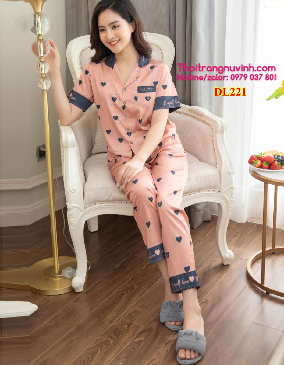 Bộ đồ mặc nhà Pijama Lụa - DL221