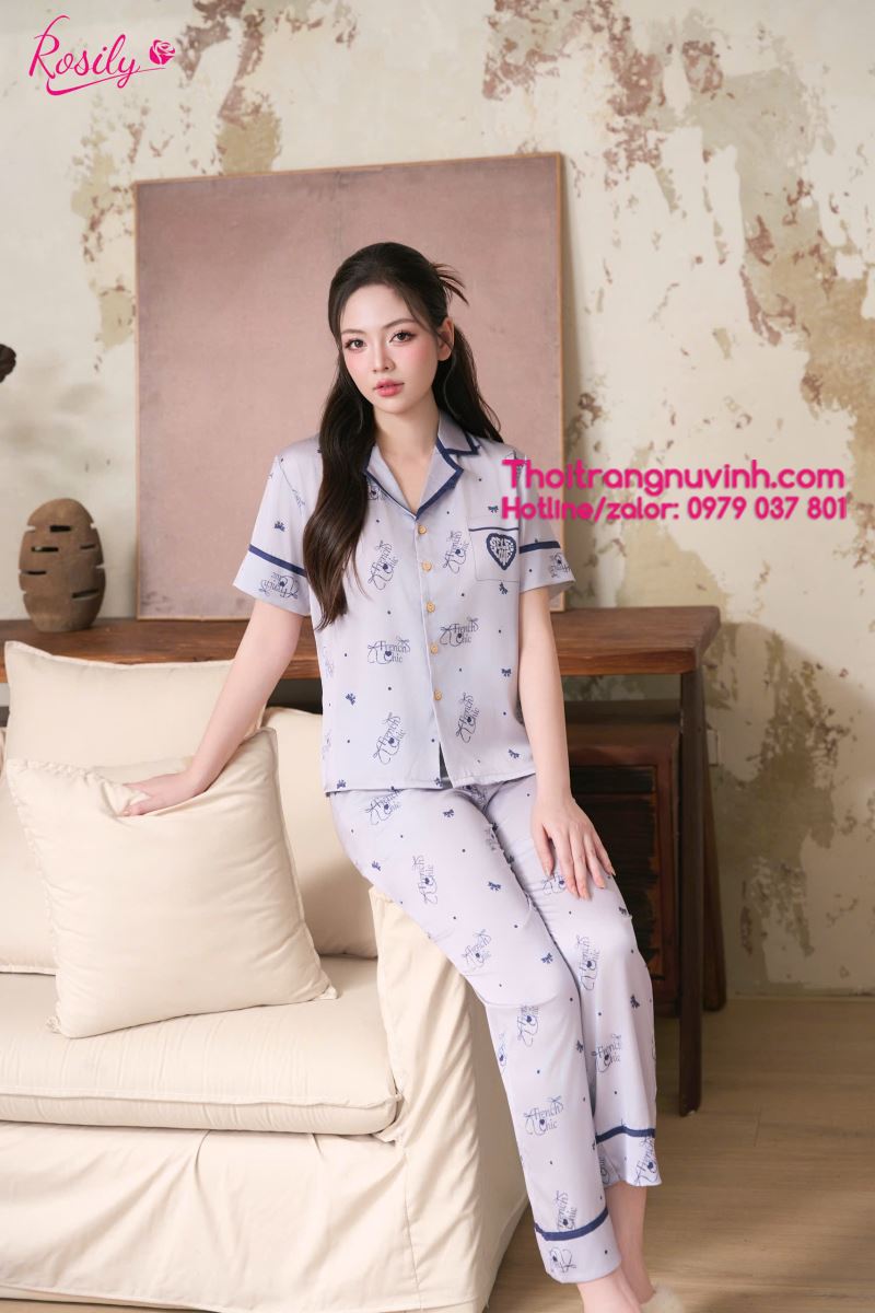 đồ bộ mặc nhà lụa cao cấp