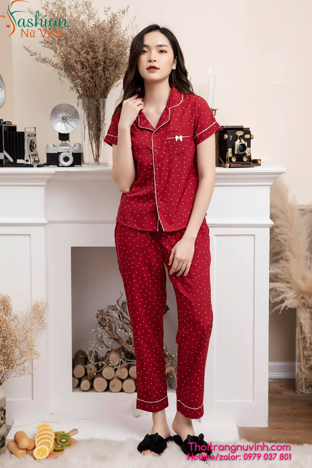 Bộ đồ mặc nhà vải lụa- DL027