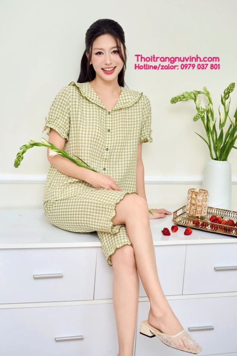 bộ đồ mặc nhà mùa hè đẹp